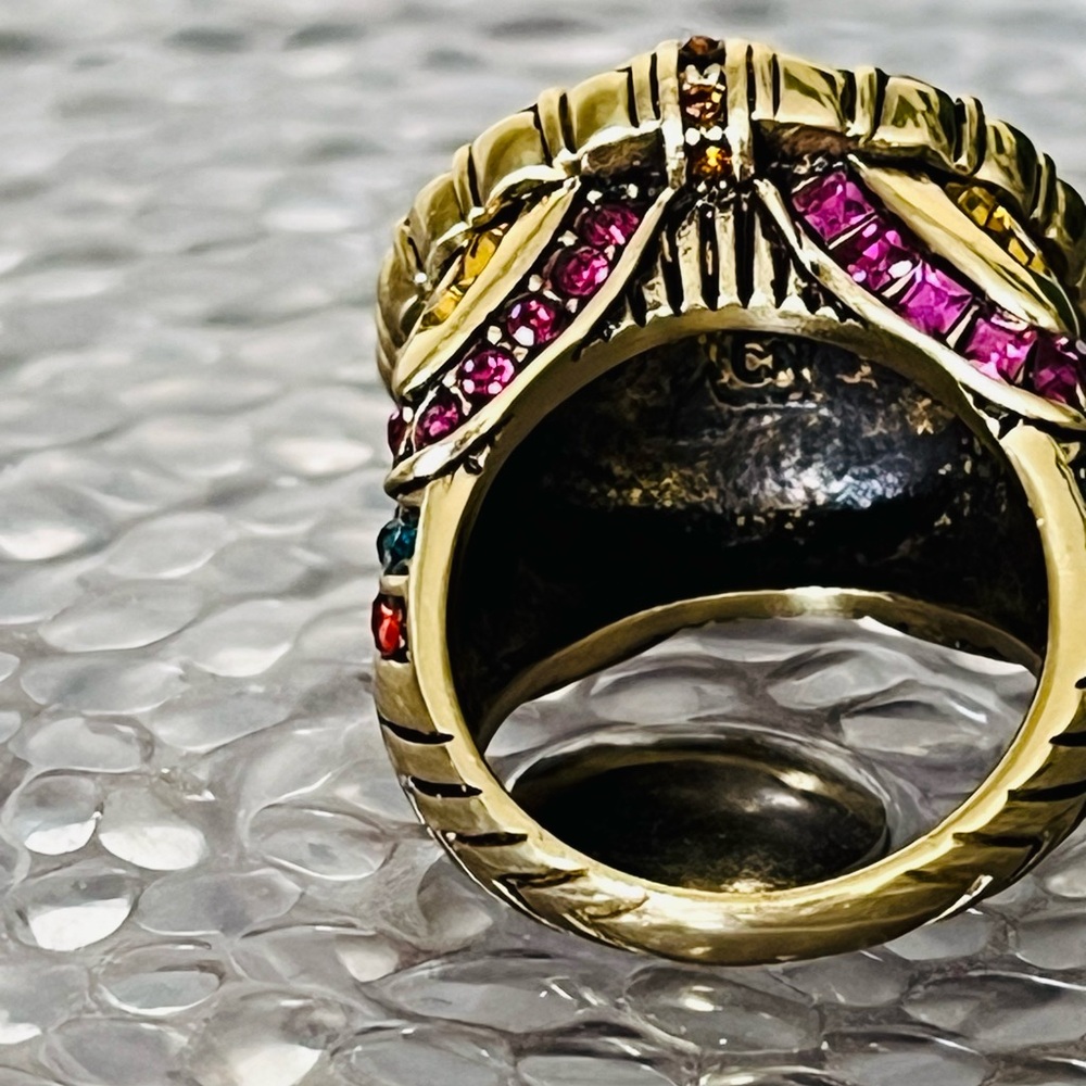 Heidi Daus SIZE 8 Statement Ring 🆕 “Guilty Pleasure” in black ring box - Picture 8 of 10